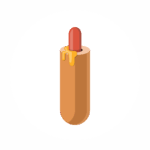 Fransk hotdog meg mulighed for forskellige pølser og dressinger